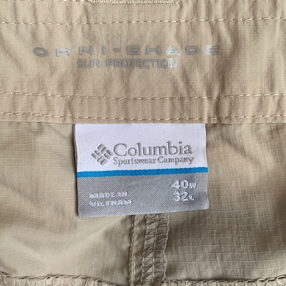 NWT Columbia Men's Light Tan Pants 40x32 - Picture 6 of 9